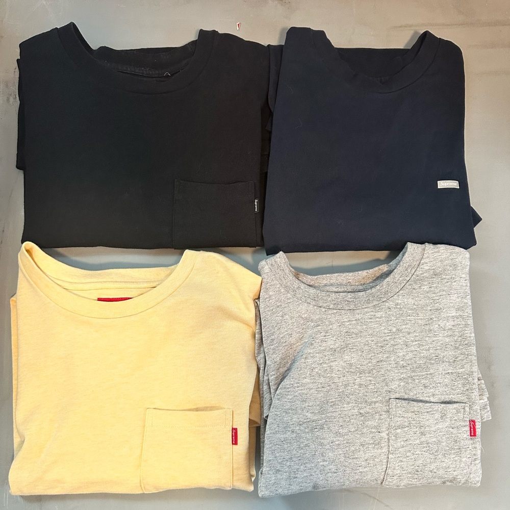 Lot of 4 XL Supreme small box tees